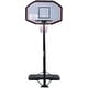 preview thumbnail 1 of 5, 43" Gray Mix Basketball Hoop System Height Adjustable Basketball Hoop with Wheels Black