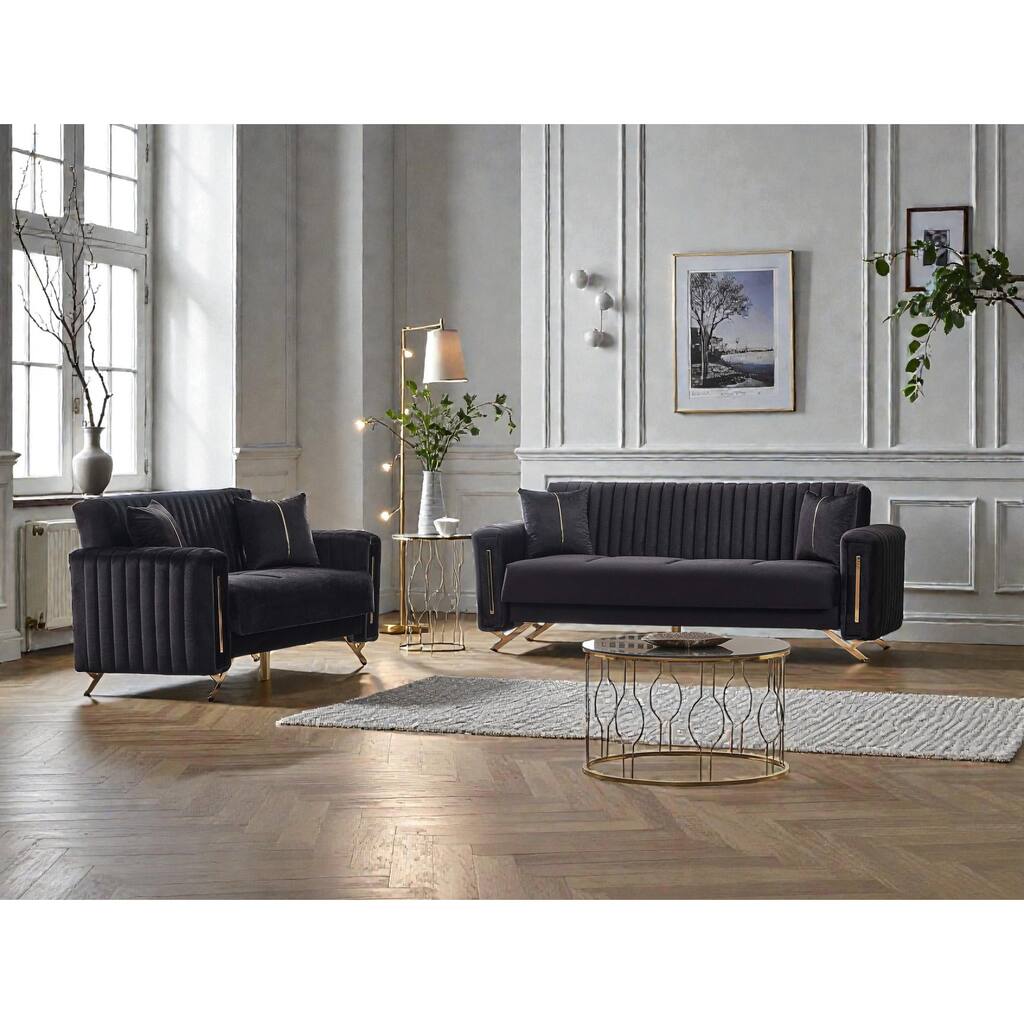 Wensira 2 Pieces Living Room Sets 1 Sofa 1 Loveseat