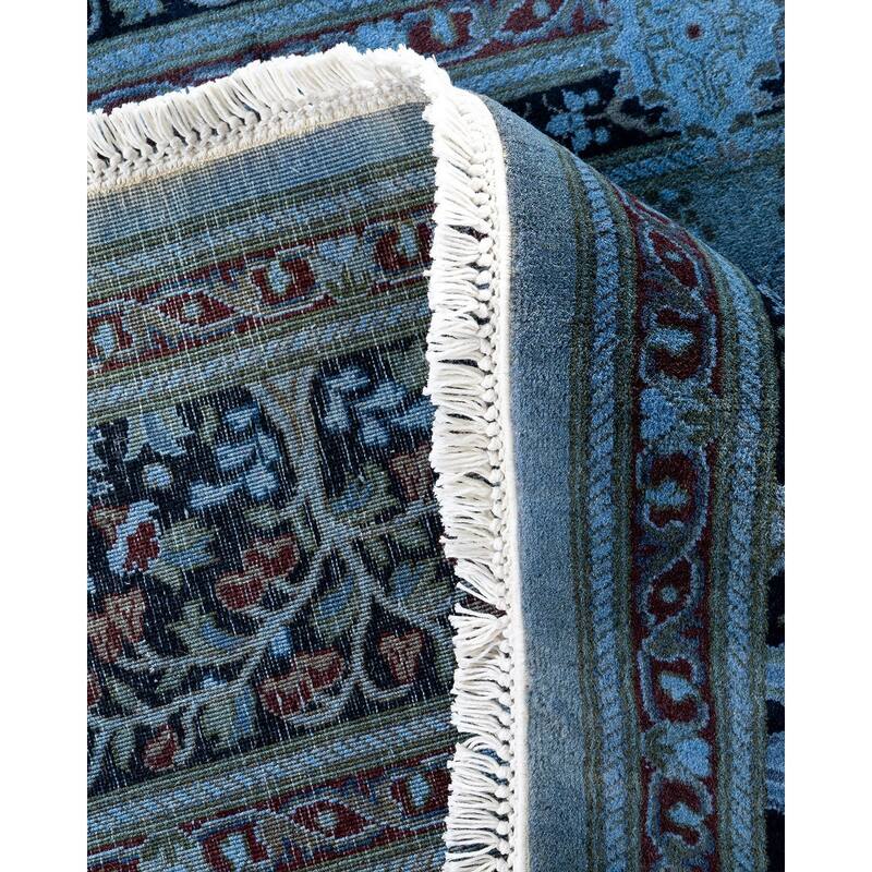 Fine Vibrance, One-of-a-Kind Hand-Knotted Area Rug - Purple, 7' 1" x 7' 1" - 7' 1" x 7' 1"