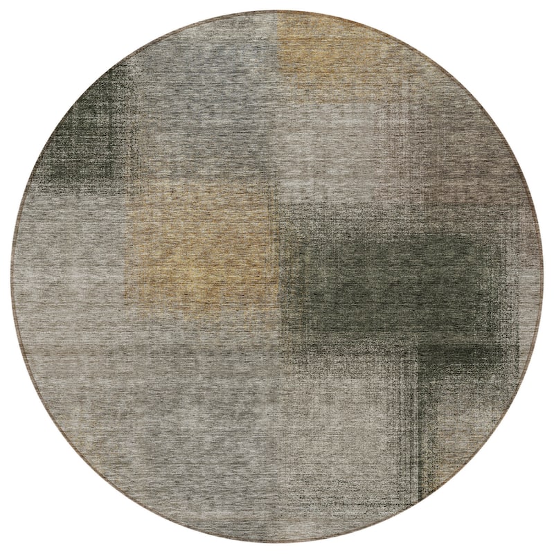 HomeRoots Abstract Transitional Rectangle Outdoor Rug