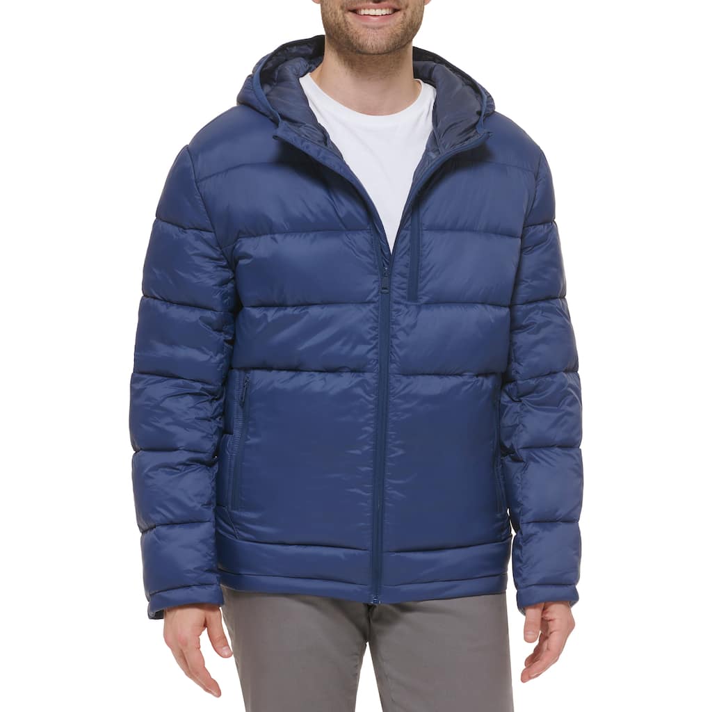 Cole Haan Men's Hooded Nylon Puffer Jacket