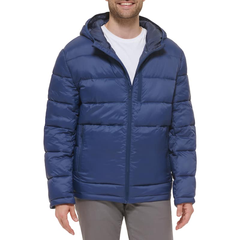 Cole Haan Men's Hooded Nylon Puffer Jacket