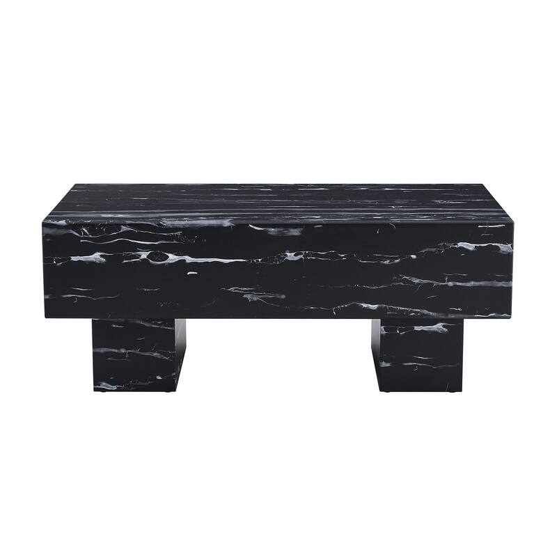 Modern Simple Marble Texture Mdf Coffee Table -Practical Model