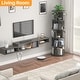 preview thumbnail 4 of 102, 4/5/6 Tiers Round Rotating Bookcase, Revolving Floor Standing Bookshelf Corner Organizer Display
