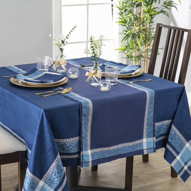 French Home Linen Set of 6 Astra Napkins - Shades of Blue