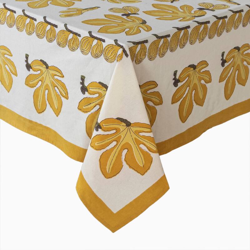Couleur Nature Fig Tablecloth - 71" x 142"
