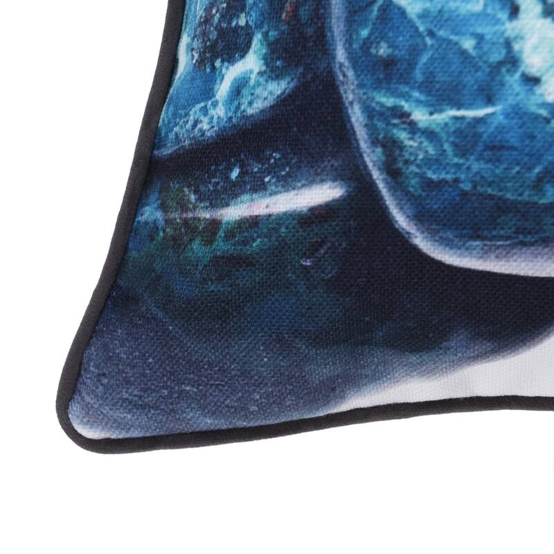 StyleCraft Norman Wyatt Home - Pebble Stone Print Pillow - Blue