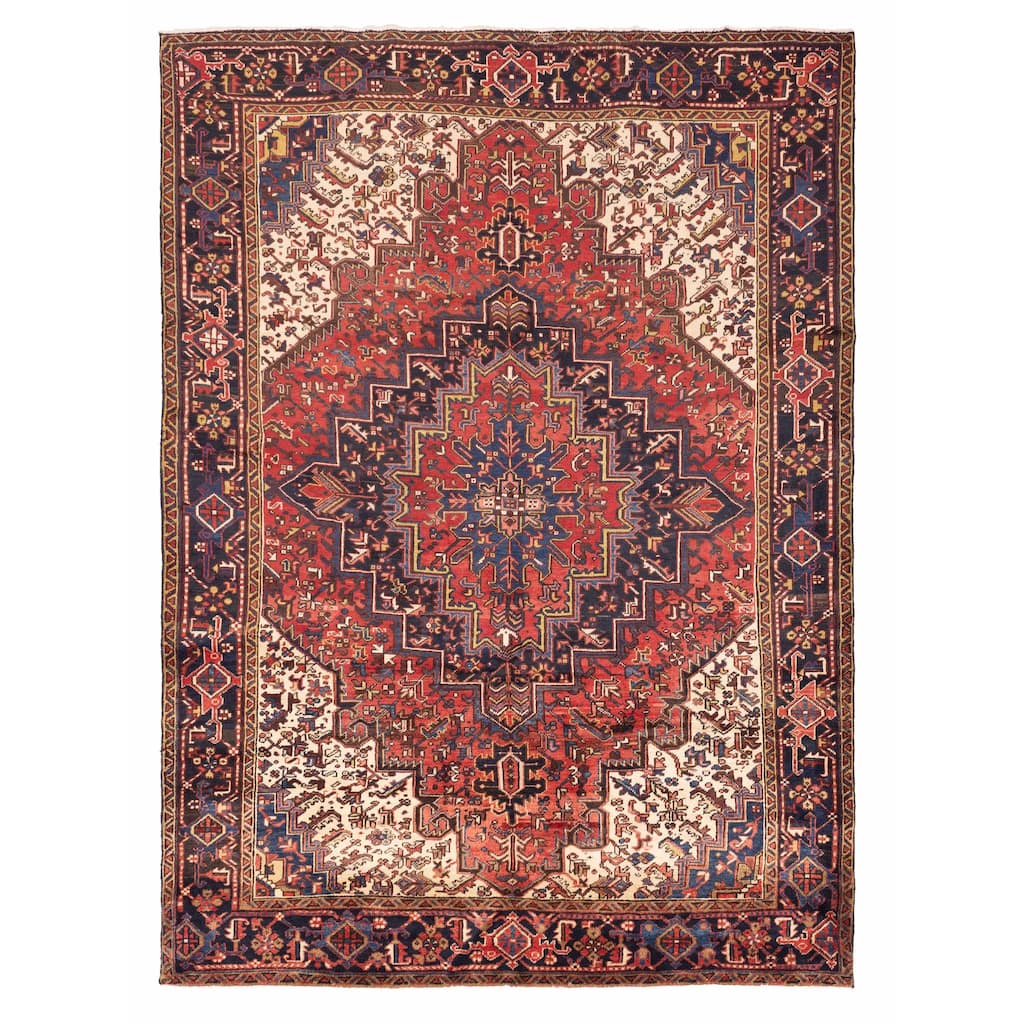 ECARPETGALLERY Hand-knotted Sarabi Red Wool Rug - 7'10 x 10'7
