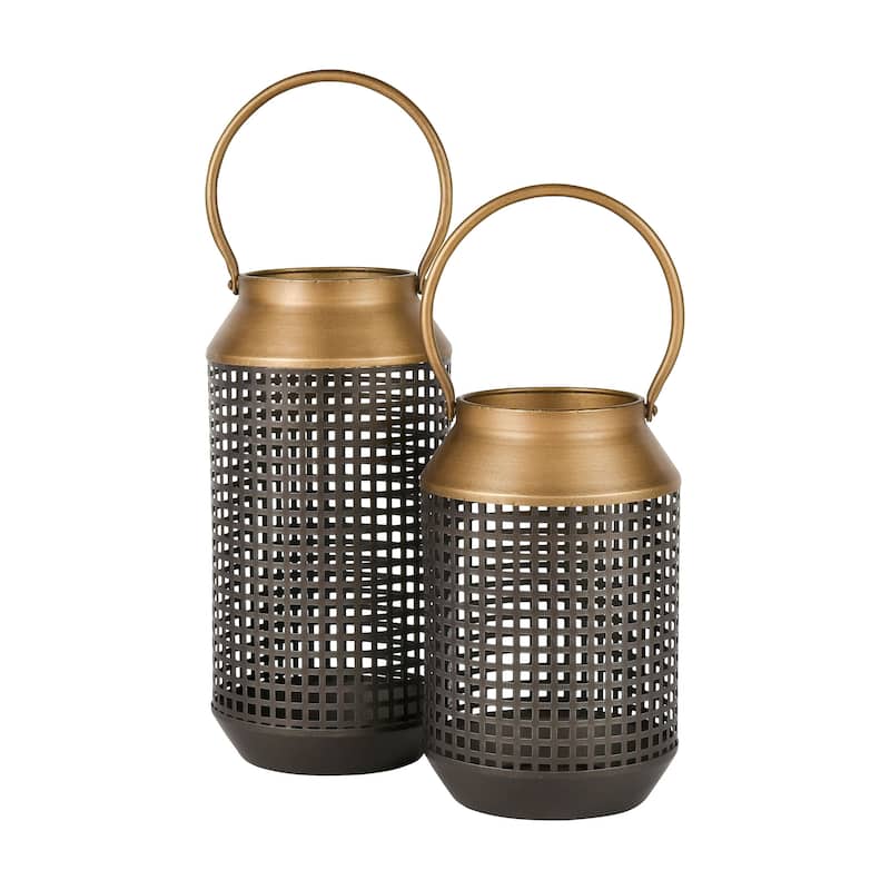 Elk Home Rawmarsh Dark Bronze Metal 6.25 Inch Wide Lantern - N/A