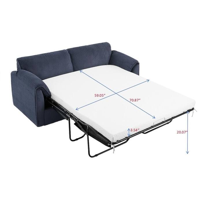 Sleeper Sofa Bed Comfy Pull Out Futon Couch Bed Modern Recliner Sofa Multi-Functional