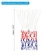 preview thumbnail 1 of 4, 4Pcs 16.9" 5.5mm PP Basketball Hoop Net Replacement Outdoor, White Red Blue White Red Blue - Basketball
