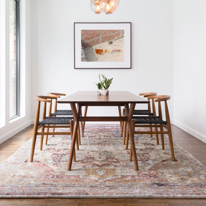 Alexander Home Contessa Traditional Medallion Boho Distressed Rug