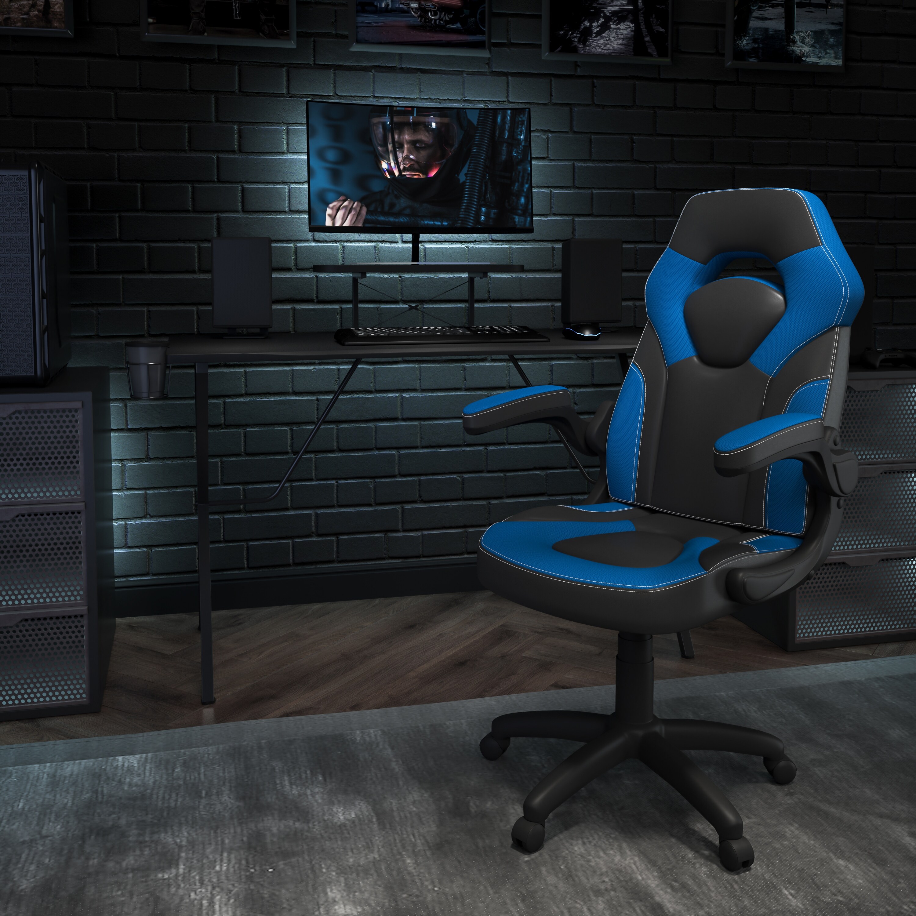 Gaming chair with monitor discount stand
