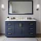 Option Dark Blue / White Quartz Top / Brushed Gold