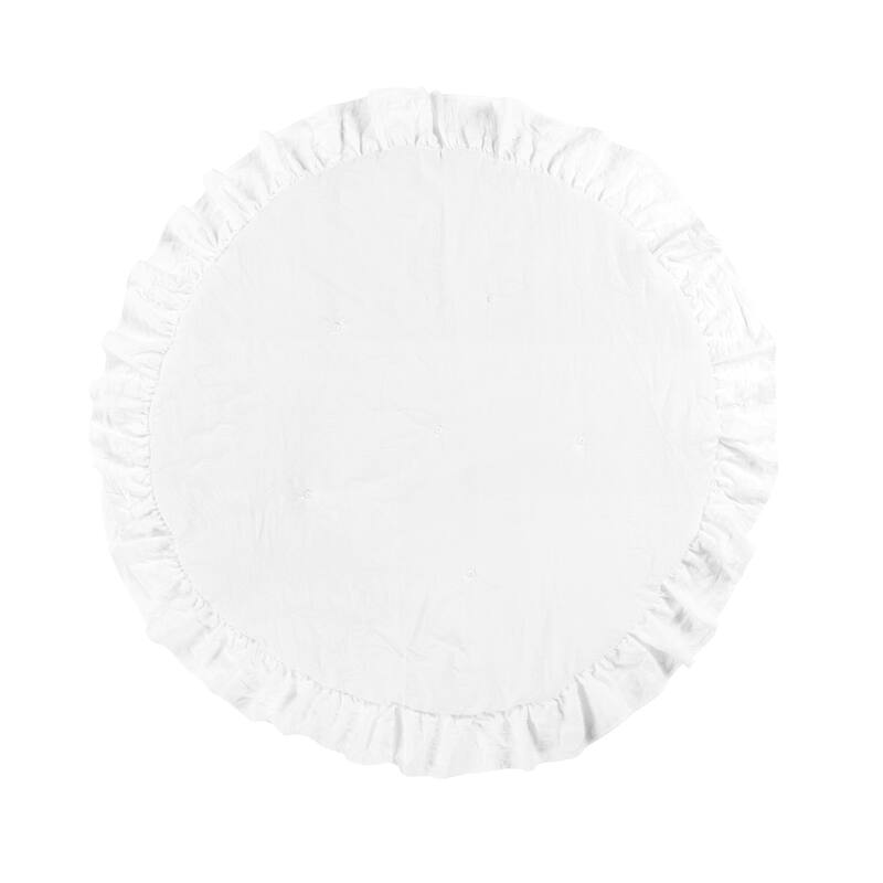 Lush Decor Baby Round Ruffle Play Mat Single 36" Diameter - 36" Diameter