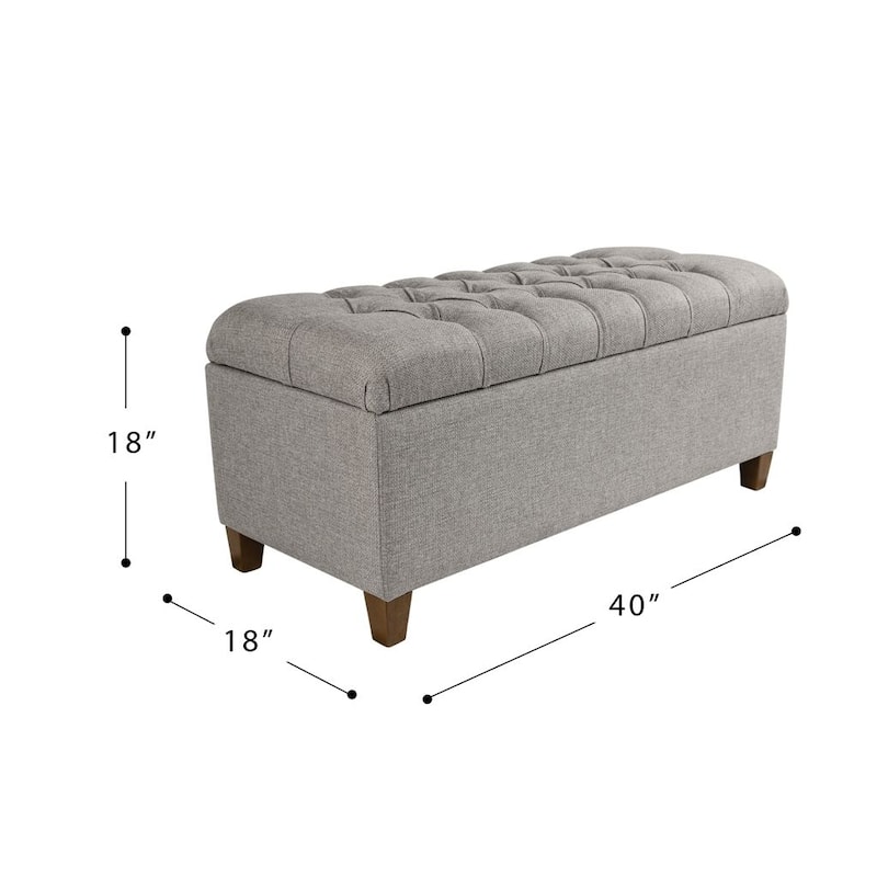 Porch & Den Charenton Tufted Storage Bench
