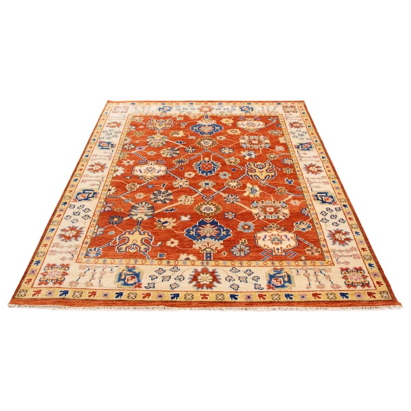 ECARPETGALLERY Hand-knotted Jules Serapi Dark Copper Wool Rug - 8'1 x 10'2