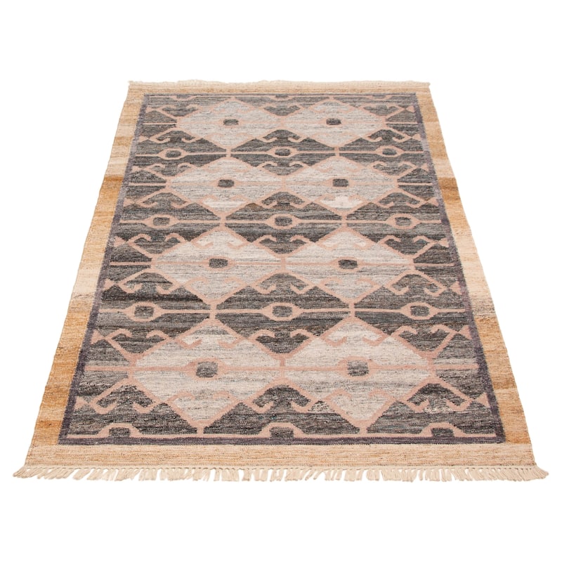 Ankara FW Grey Kilim 5'1" x 8'1" - 5'1 x 8'1