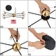 preview thumbnail 9 of 7, Modern Contemporary 12-Light Black Gold LED Chandelier Metal Wheel Pendant Lights for Dining Room - 23.5" D x 12.5" H