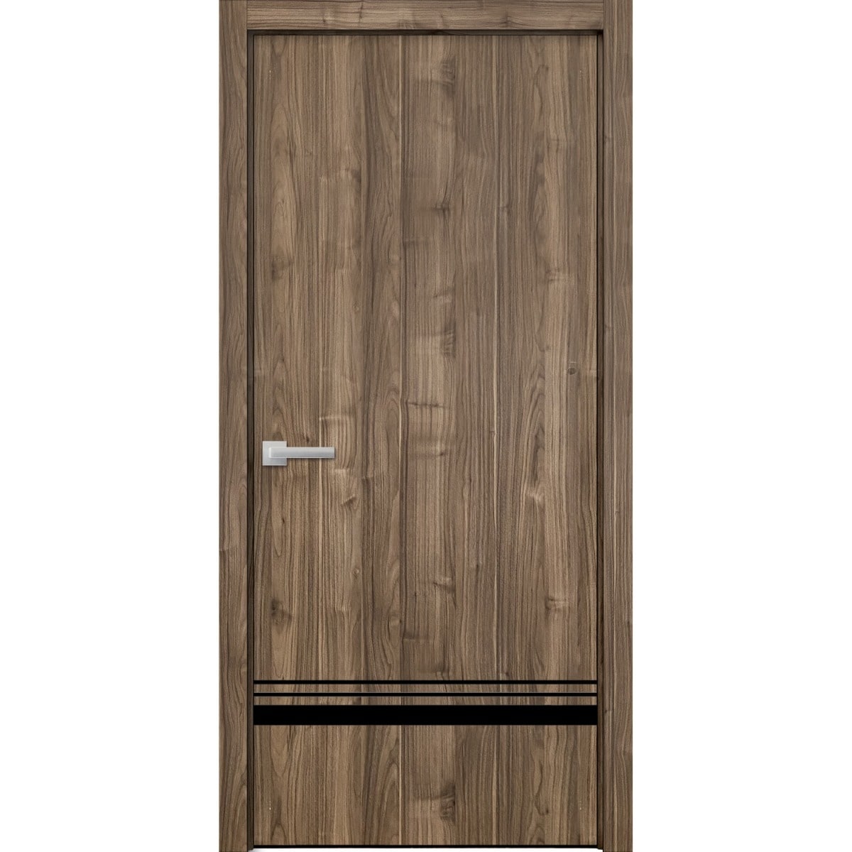 SartoDoors Planum 0012 | Interior French Doors French Door | Solid Wood | Hardware Set | 18x80, Walnut Bedroom Door Pantry Door