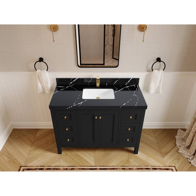 Willow Collections 48 in. W x 22 in. D Nashville Single Sink Bathroom Vanity with Countertop