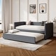 preview thumbnail 9 of 19, Upholstered Daybed with Trundle for Guest Room