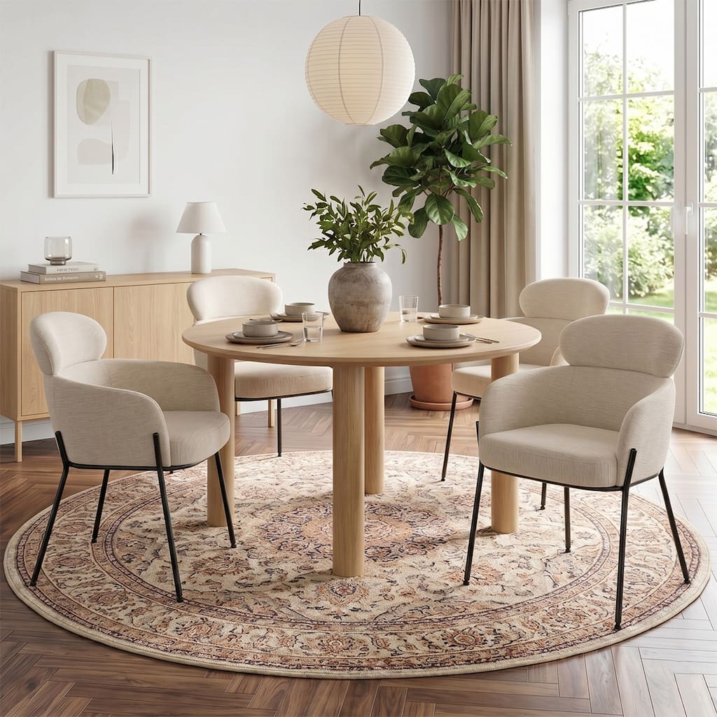 Set of 4 Upholstered Dining Chairs