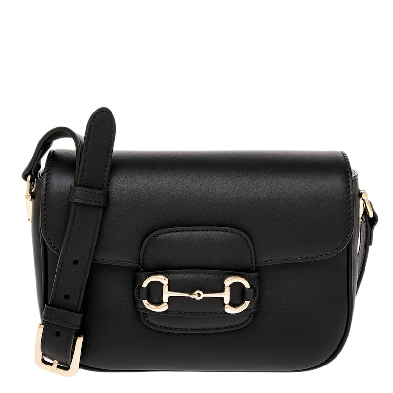 Gucci Horsebit 1955 Soft Small Shoulder Bag - Black