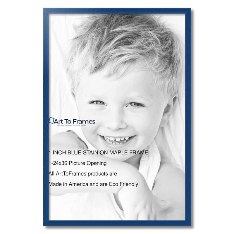 ArtToFrames Classic Waves 24x36 Inch Picture Frame, 1.00 Inch Wood Poster Frame Available in Multiple Colors (60823-24x36)