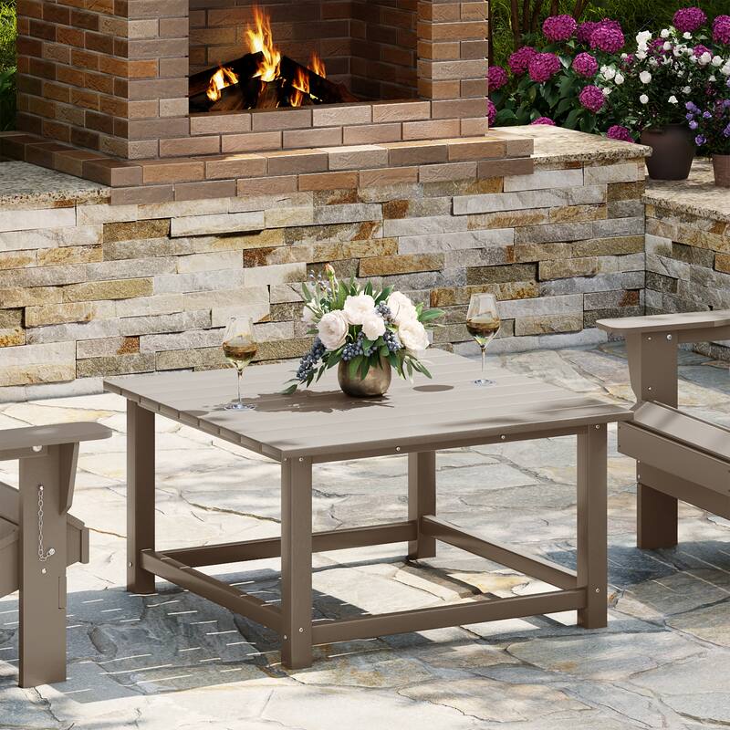 Laguna Outdoor Poly Adirondack 31" Square Coffee Table