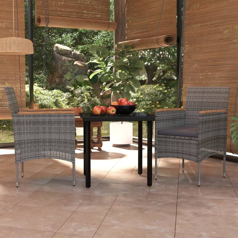 vidaXL Patio Dining Set Outdoor Dining Set Table and Chair Set for Garden