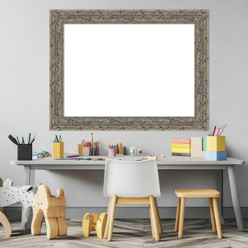 Attic Aged Framed Dry Erase Magnetic Board