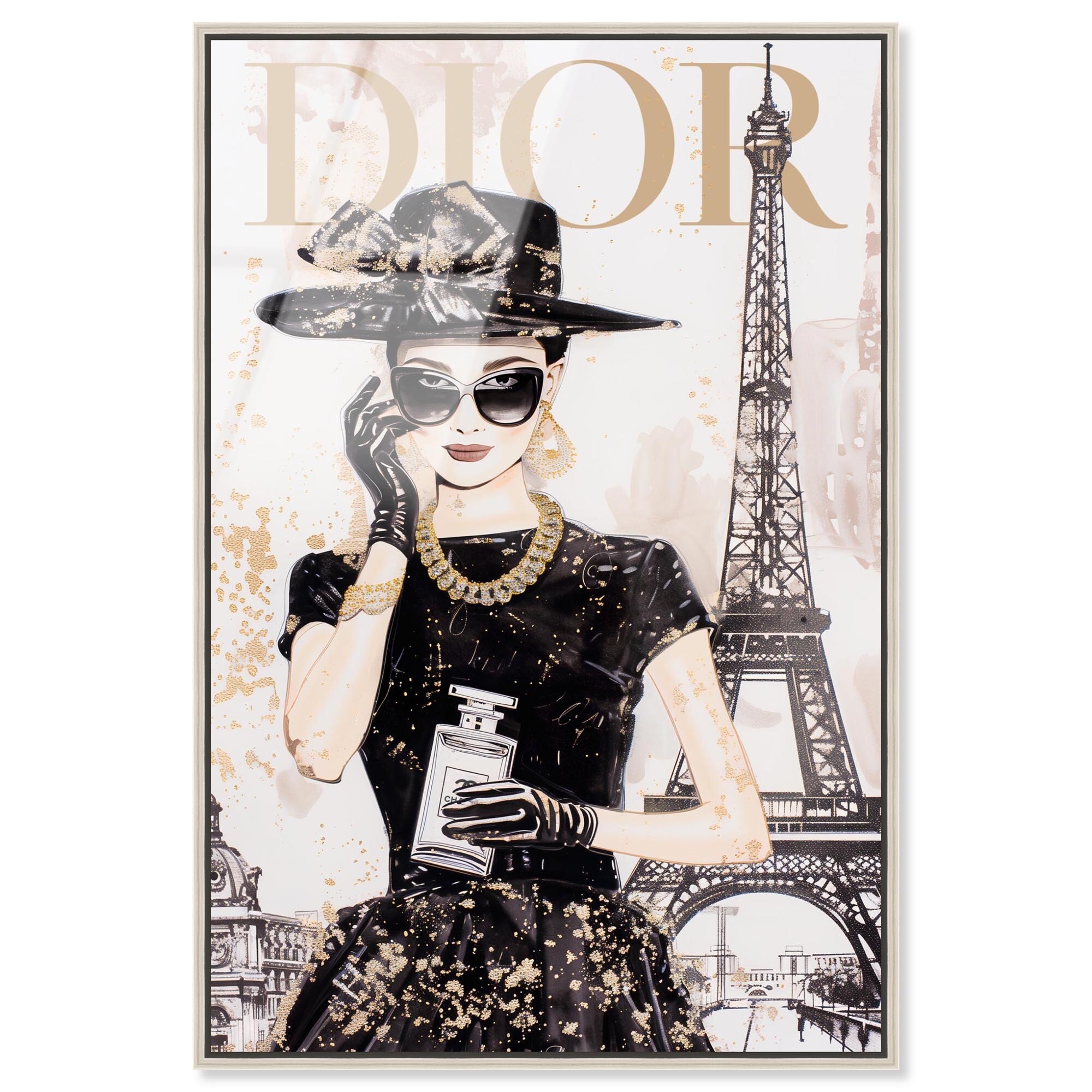 High End Elegance Fashion Framed Acrylic Wall Art by Art Remedy