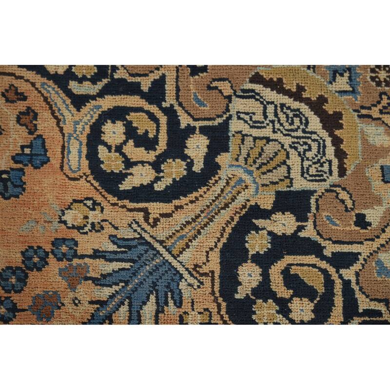 Mashad Vintage Persian Area Rug Handmade Wool Carpet - 6'4" x 9'8"