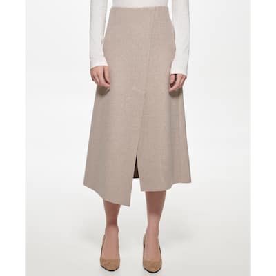 DKNY Textured Midi Skirt