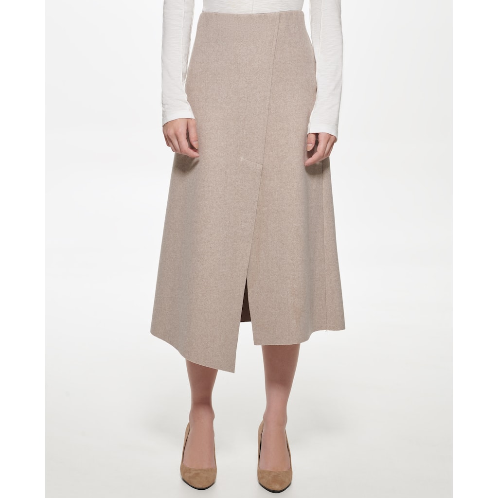 DKNY Textured Midi Skirt