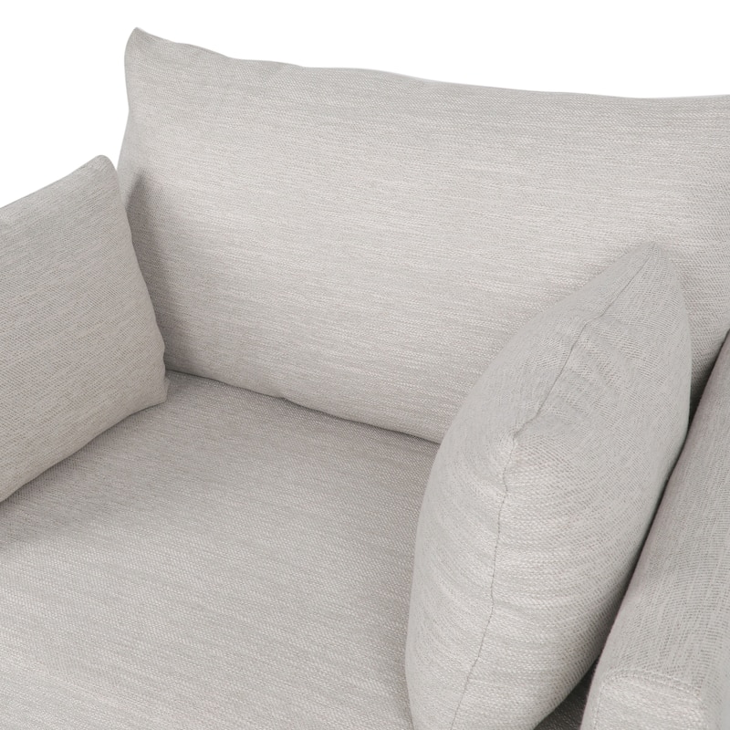 Gould Upholstered Club Chair with Accent Pillows by Christopher Knight Home