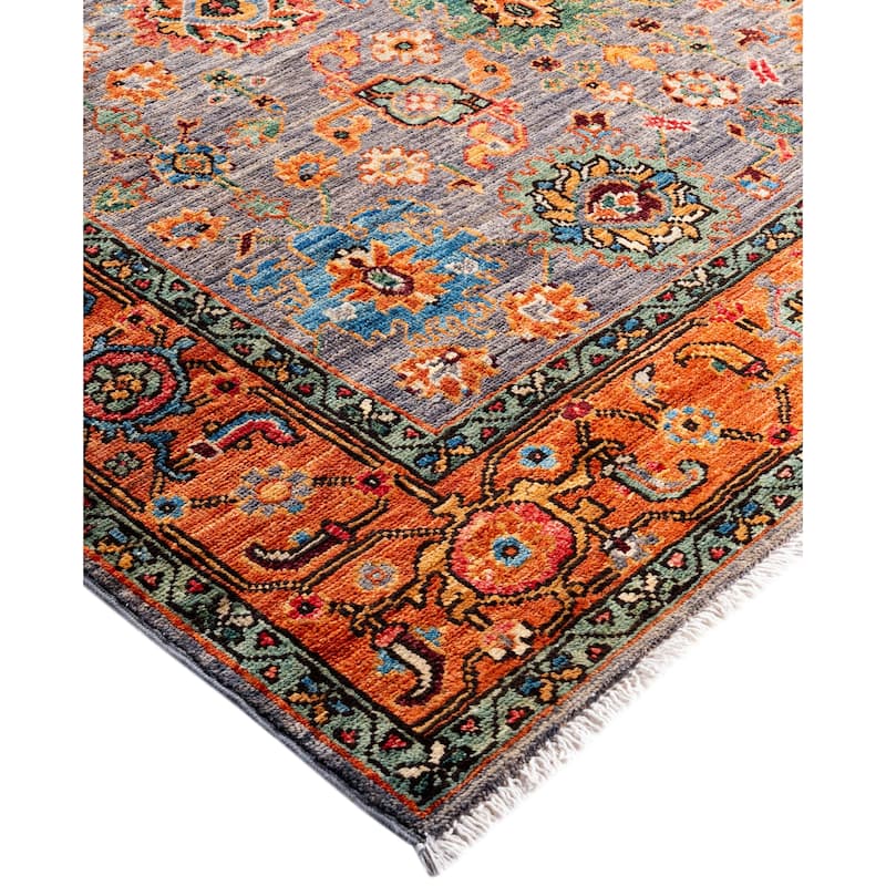 Serapi One-of-a-Kind Hand-Knotted Area Rug - Gray - 4' 3" x 5' 10"
