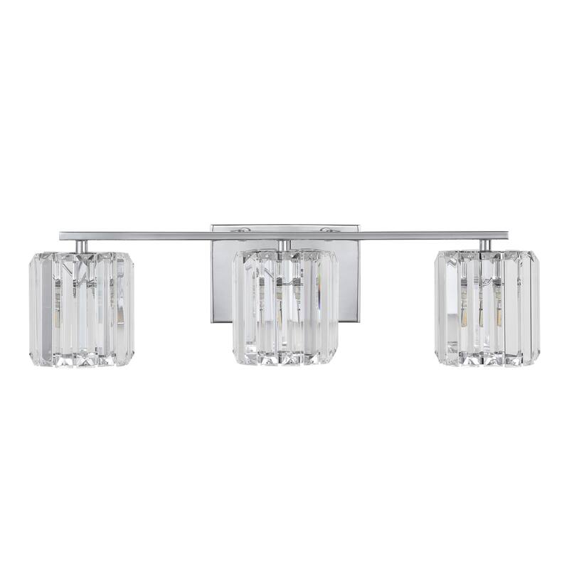 Spaulding Prism Vintage Metal/Glass Classic Glam LED Vanity Light, by JONATHAN Y