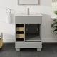 preview thumbnail 7 of 6, Eviva Acclaim 24"W Gray Bath Vanity with Carrara Quartz Top & Undermount Sink - 24''