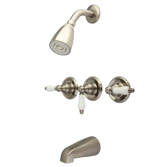 Kingston Brass Tub and Shower Trim with Single Function Shower Head