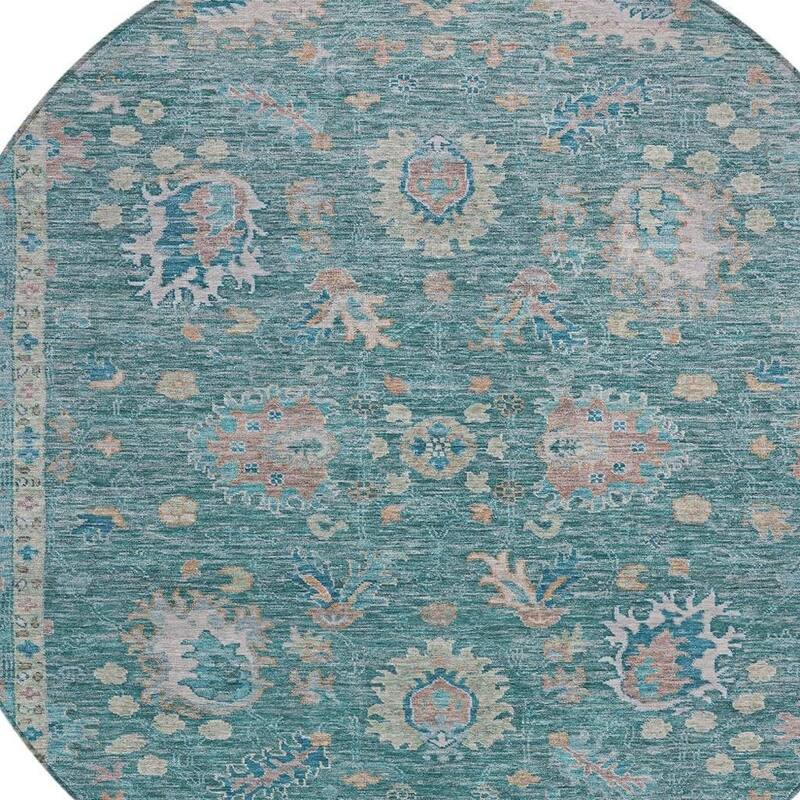 HomeRoots Floral Traditional Rectangle Outdoor Rug