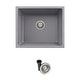 preview thumbnail 2 of 25, STYLISH 22 inch Composite Granite Dual Mount Kitchen Sink - 22" x 17.5" x 8.25"