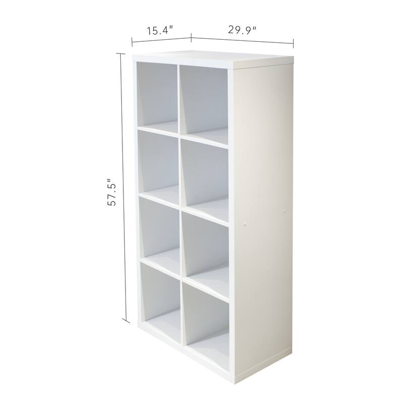 Smart Cube 8-Cube Organizer Storage with Opened Back Shelves