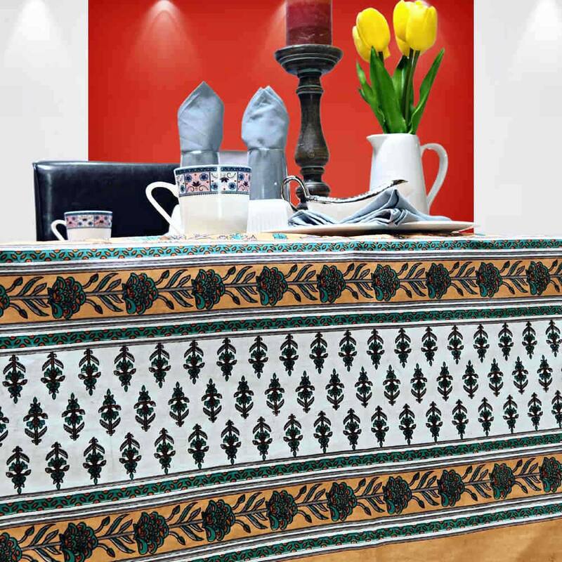 Cotton Floral Tablecloth for Rectangle Tables