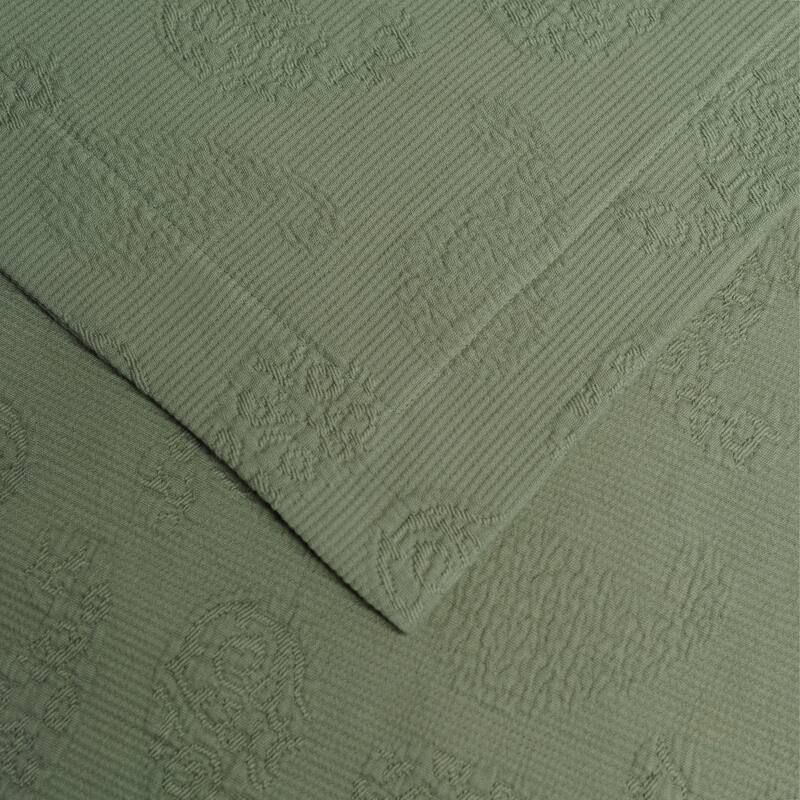Superior Paisley Cotton Decorative Bedspread Set