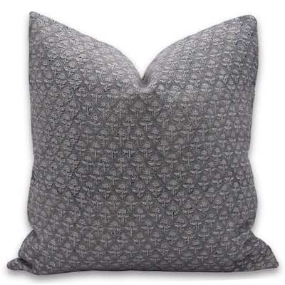 Fabdivine Linen Square Block print pillow Cover