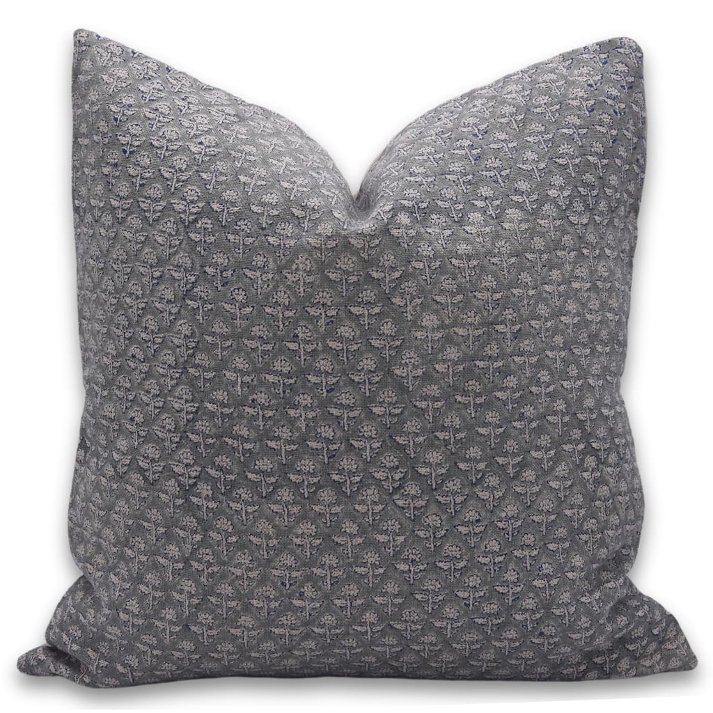 Fabdivine Linen Square Block print pillow Cover