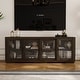 preview thumbnail 16 of 29, Vintage TV Cabinet Buffet Cabinet Entertainment Center Gray Brown Brown