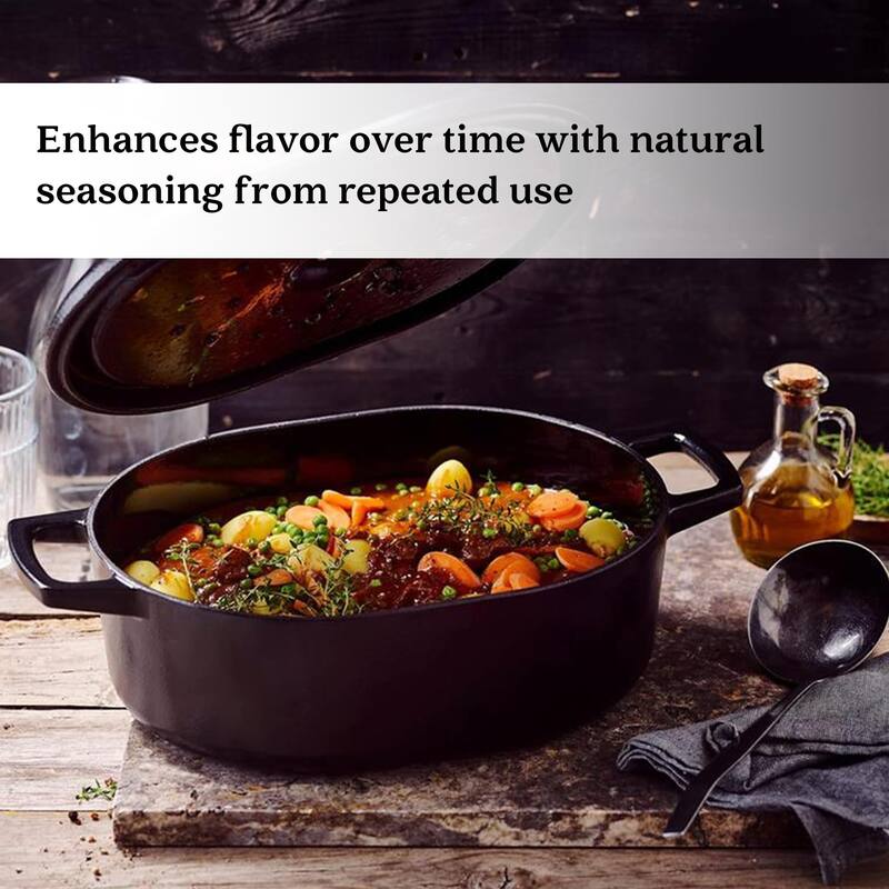 Alva Nori Enameled Cast Iron Dutch Oven w/ Lid Nonstick Enameled Pot